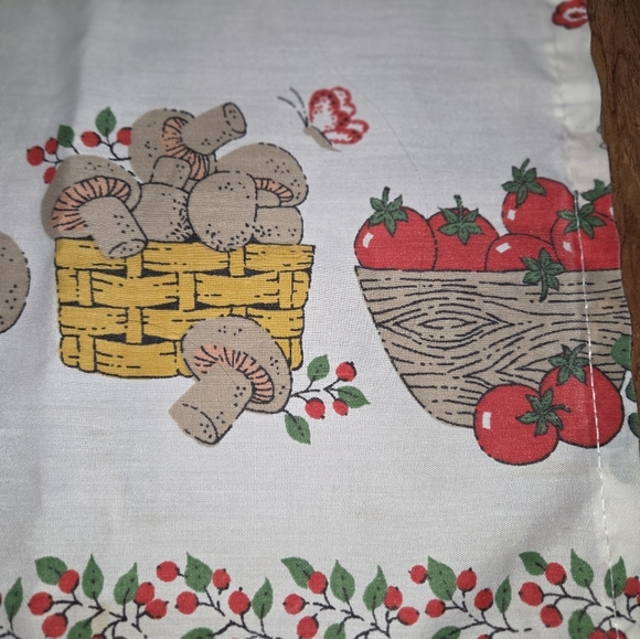 Vintage Mushroom Kitchen Cafe Curtains and Valance - Picture 5 of 9